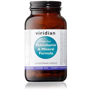 View 5 Viridian High Five Multivitamin & Mineral Formula 120 Capsules 0113