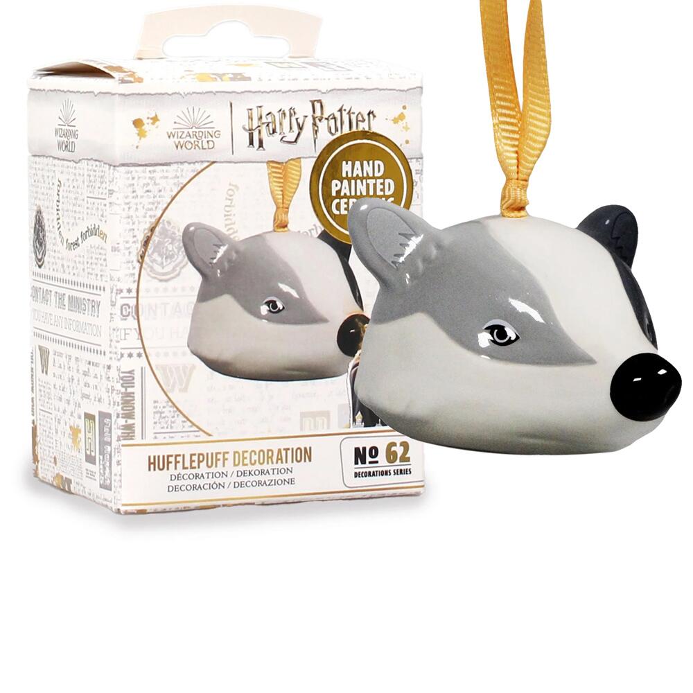 Harry Potter HUFFLEPUFF BADGER Hanging Decoration Collectable No 62 DECHP62