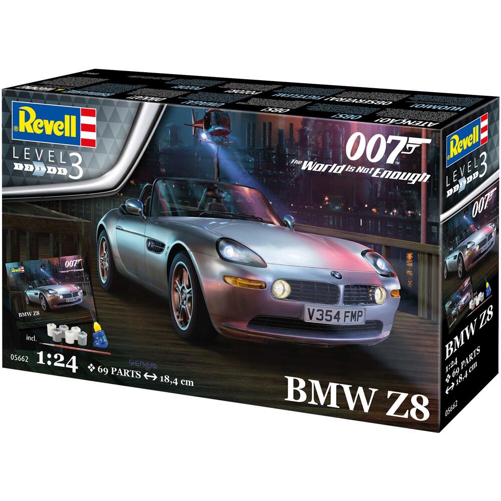 Revell James Bond 007 The World Is Not Enough BMW Z8 Model Kit Scale 1/24 05662