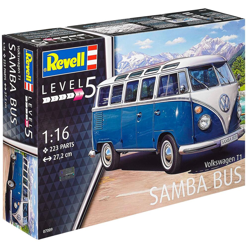 Revell Volkswagen T1 Samba Bus Model Kit Scale 1/16 07009