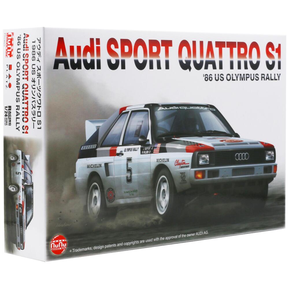 Nunu Audi Sport Quattro S1 1986 US Olympus Rally Model Kit Scale 1:24 PN24023