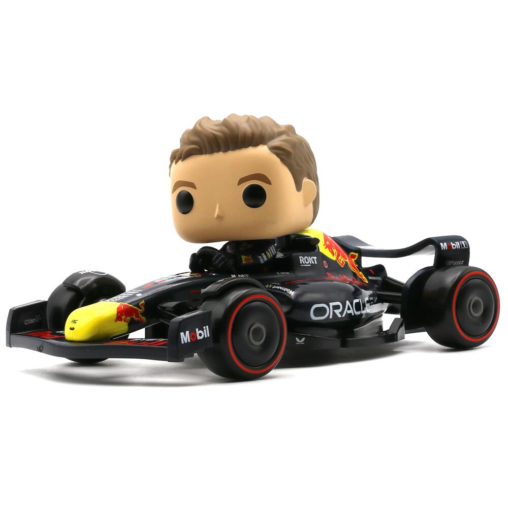 Max Verstappen in Red Bull F1 Car -- Pop! Vinyl Rides -- Funko Movie F