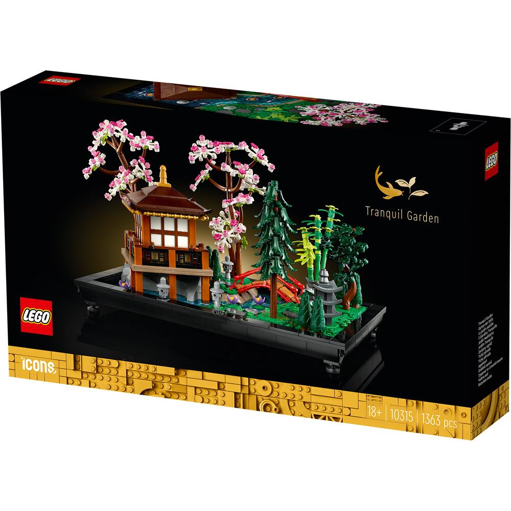LEGO Icons Tranquil Garden Building 1363 Piece Set 10315