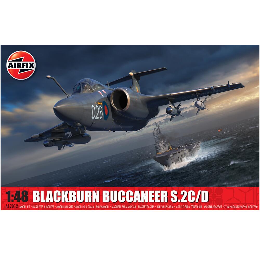 Airfix Blackburn Buccaneer S 2C/D Military Aircraft Model Kit Scale 1:48 A12012