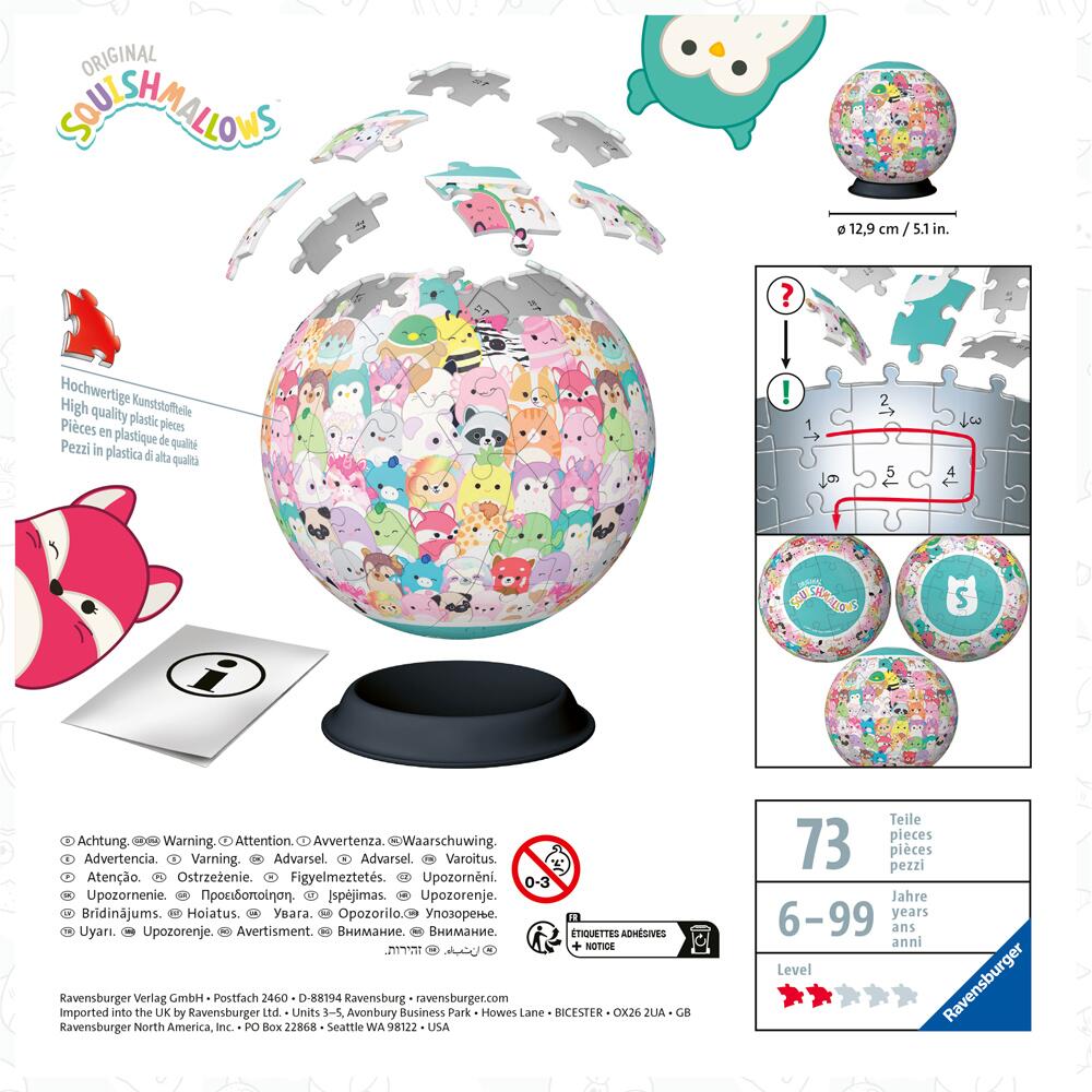 Ravensburger Squishmallows 3D Puzzle Ball