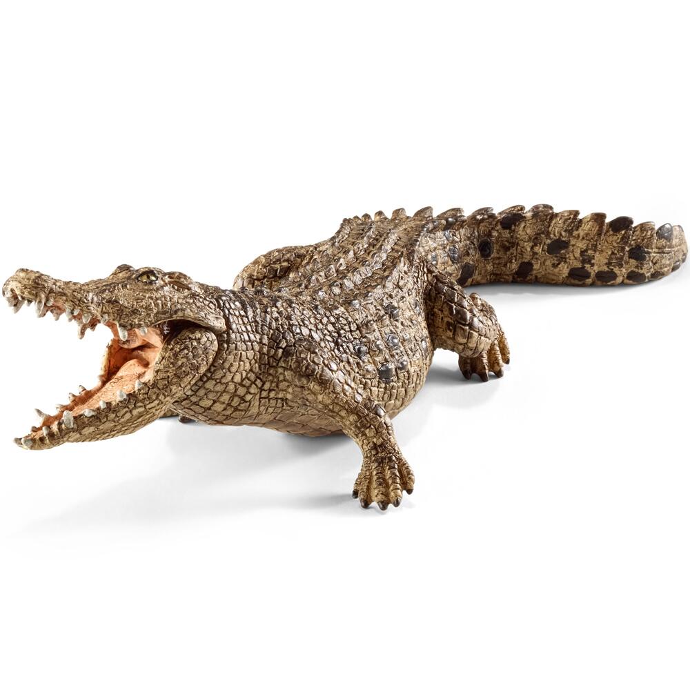 Schleich Wild life Crocodile Collectable Figure Movable Jaw Ages 3+ 14736