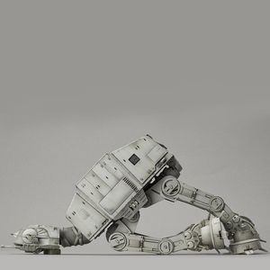 View 3 Bandai Star Wars AT-AT Model Kit Scale 1:144 R01205