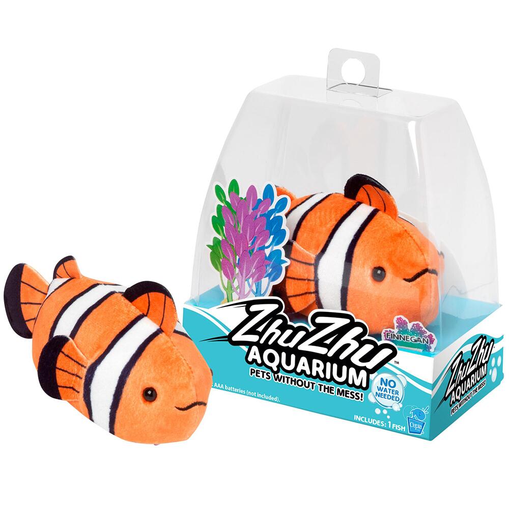 Zhu Zhu Aquarium Electronic Pet Fish Toy FINNEGAN THE CLOWN FISH