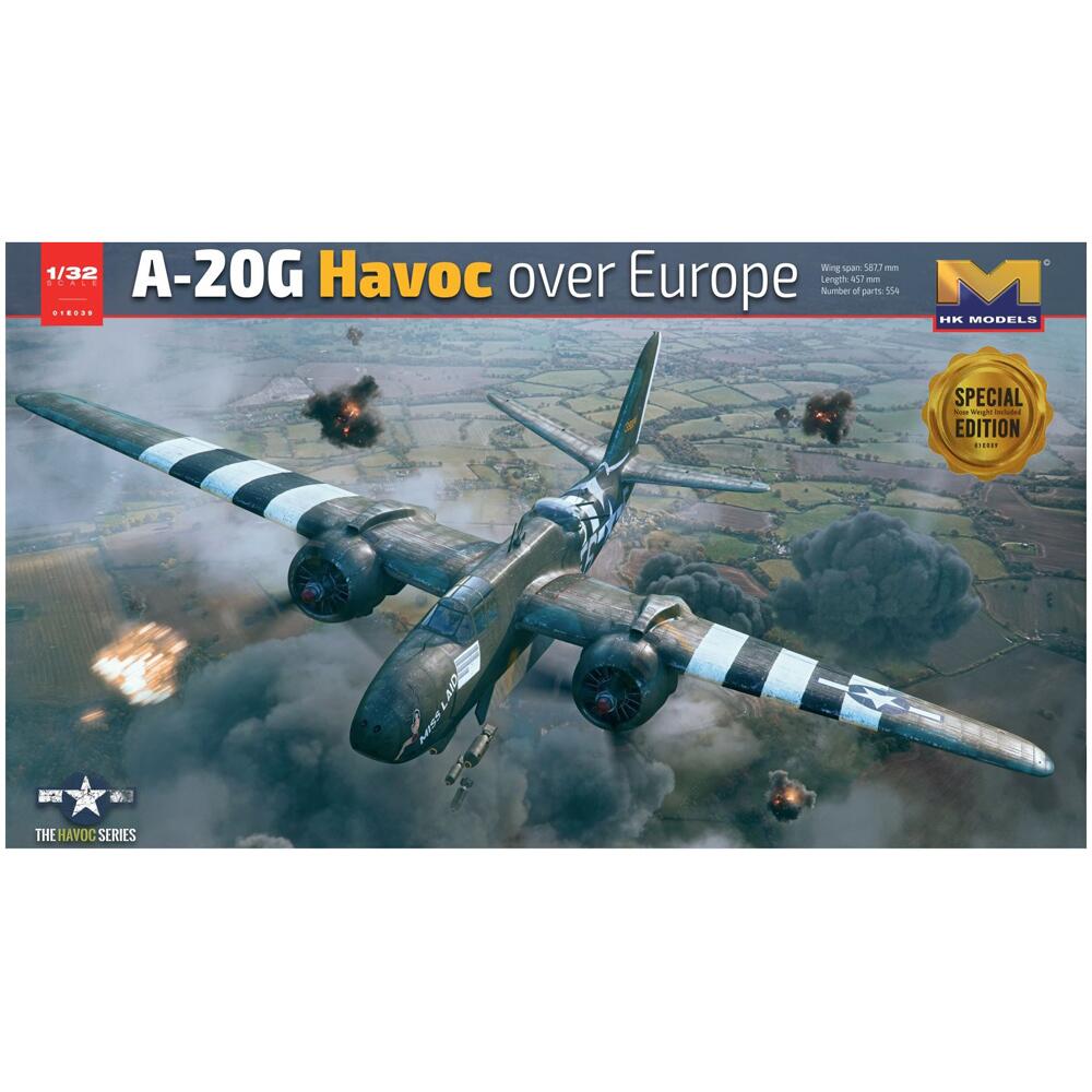 HK Models USAF A-20G Havoc Over Europe Model Kit Scale 1/32 01E39