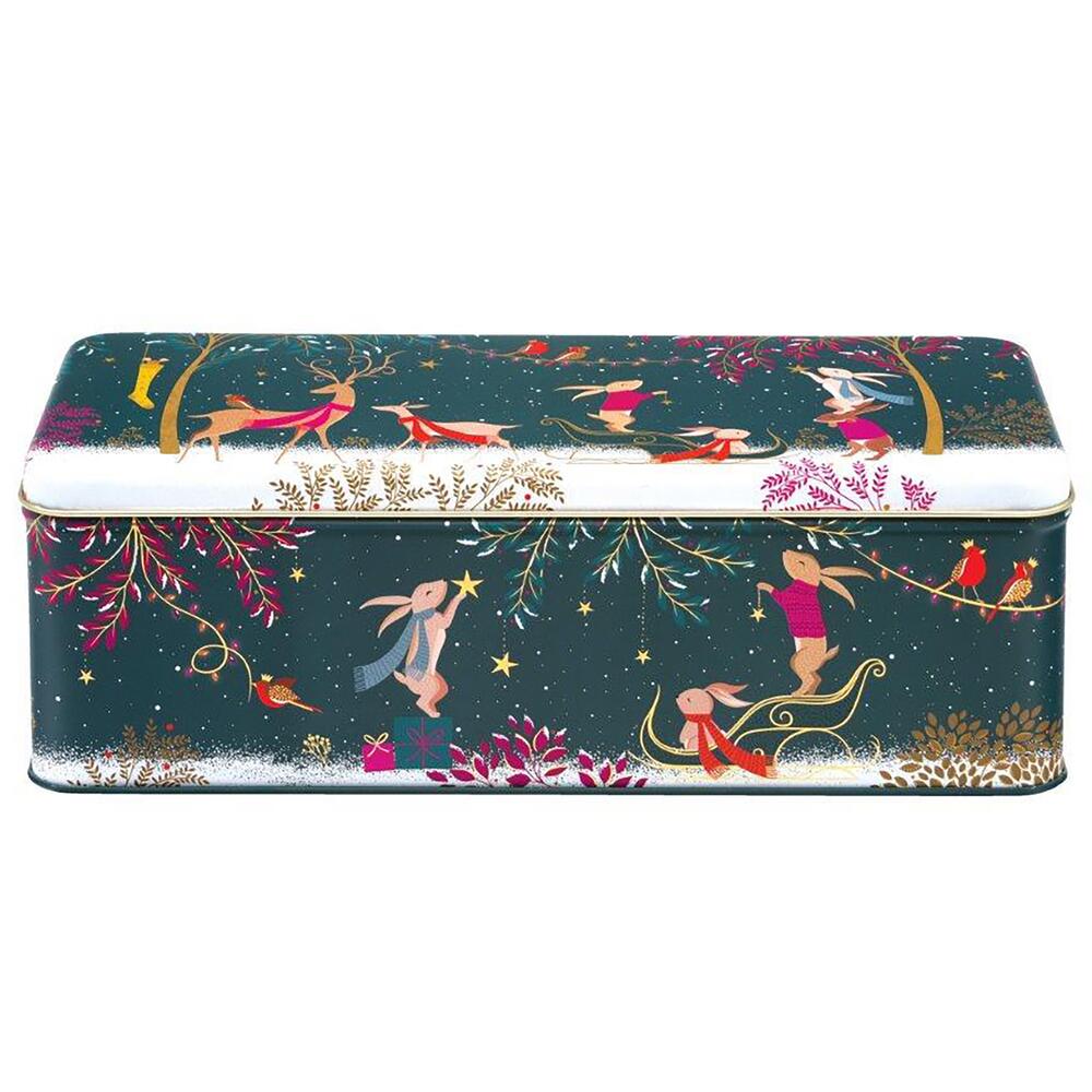 Sara Miller Woodland Tales Long Deep Rectangular Storage Tin SMX4090