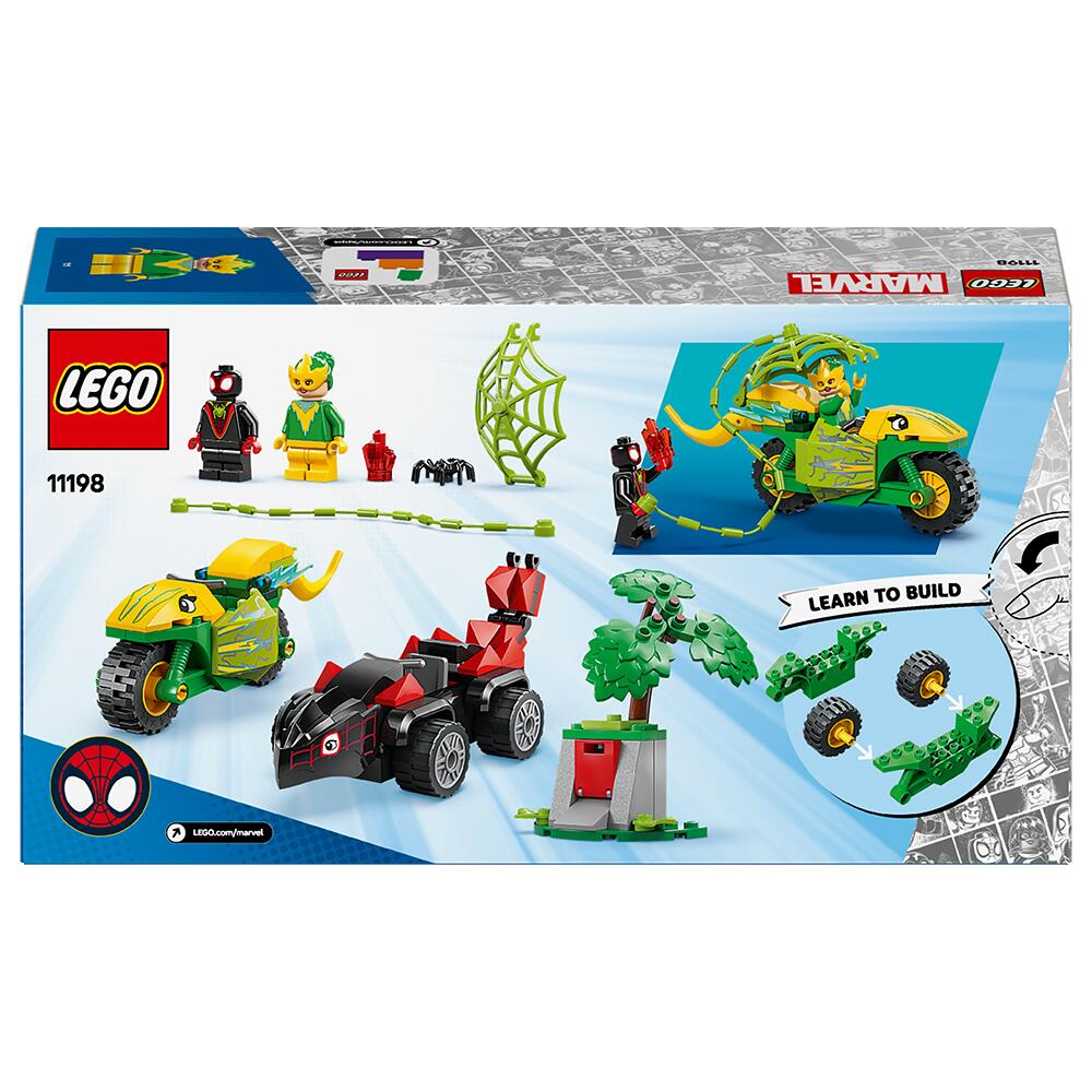LEGO Marvel Spidey Spin Electro Dinosaur Vehicle Chase Set 11198