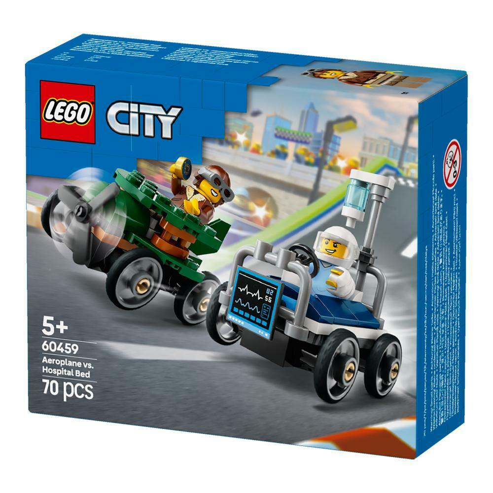 LEGO City Aeroplane vs. Hospital Bed Race 6526296