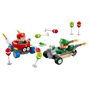 View 2 LEGO Super Mario: Mario Kart Baby Mario vs. Baby Luigi Set 72034 6526945