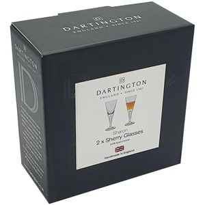 View 2 Dartington Crystal Sharon Sherry Glasses SET of 2 ST115/1/P/NGC