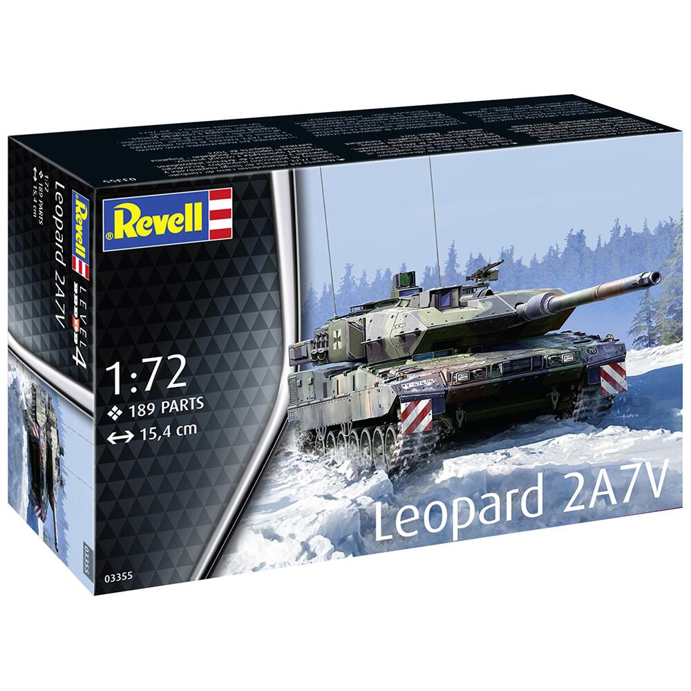 Revell Leopard 2A7V Tank Military Model Kit Scale 1:72 03355