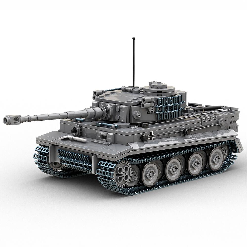 Buildarmy WW2 German Tiger 1 E Late Version Brick Model Building Block 1157pcs e