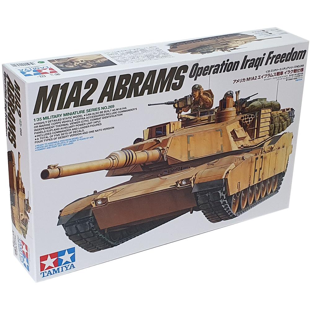 Tamiya M1A2 Abrams Battle Tank &Operation Iraqi Freedom& Model Set ...