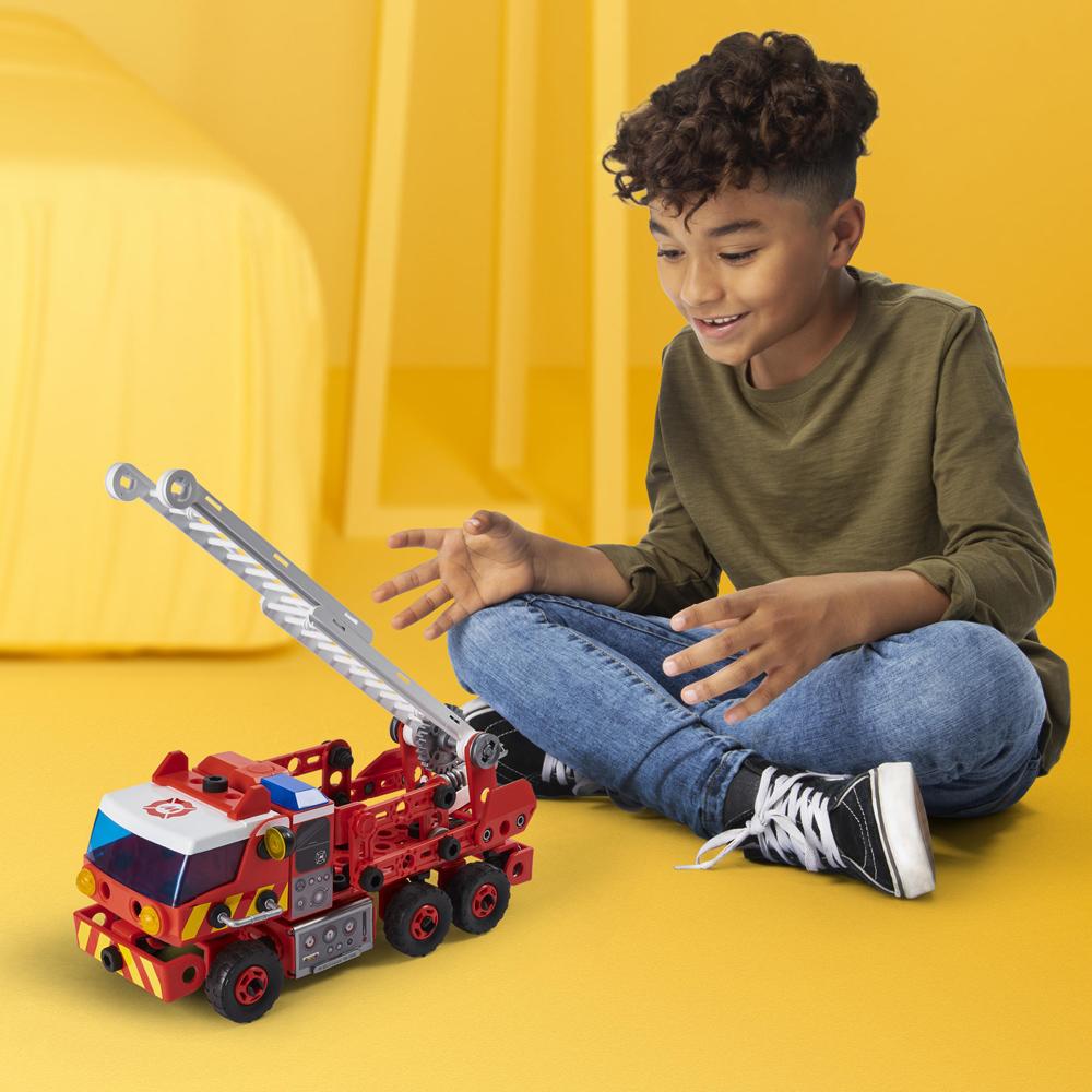 meccano junior rescue fire engine building set