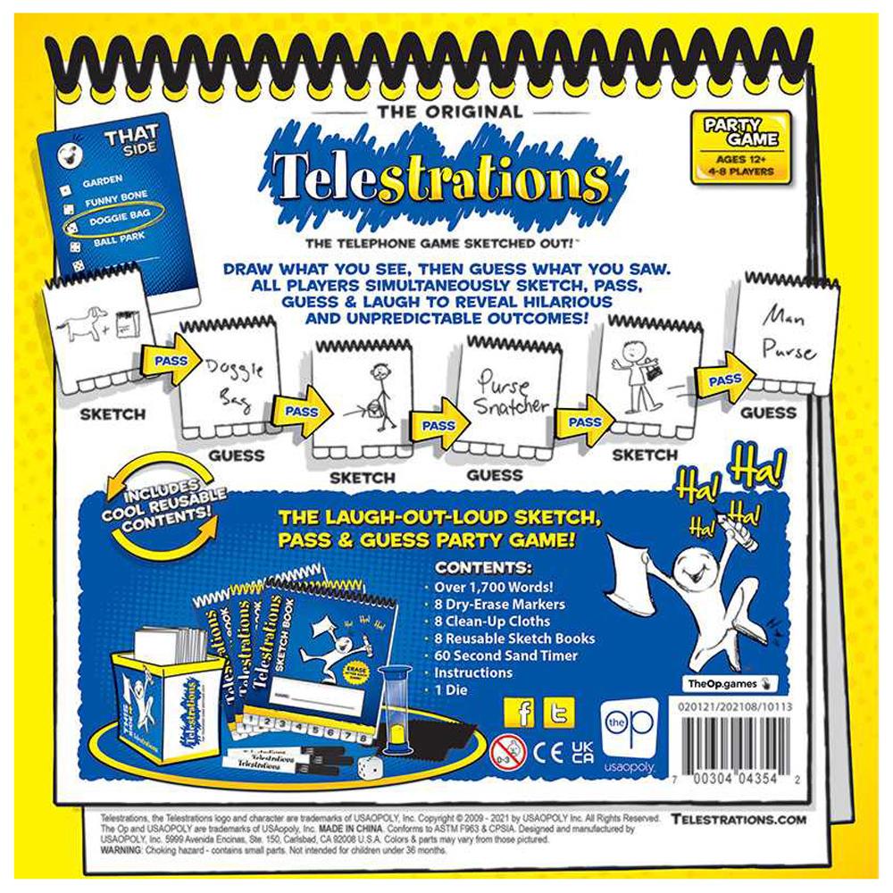 Telestrations The Original Drawing Party Game for 48 Players Ages 12+