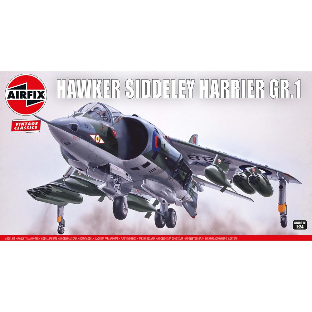 Airfix Hawker Siddeley Harrier GR 1 Vintage Classics Model Kit Scale 1:24 A18001V