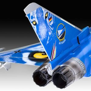 View 3 Revell Eurofighter Typhoon Bavarian Tiger Model Set Scale 1:72 with Paints 63818