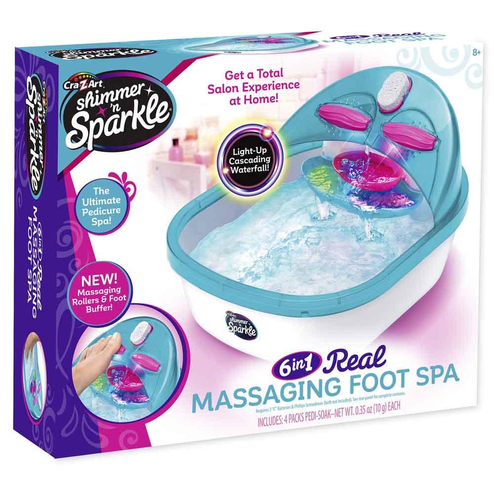 Cra-Z-Art Shimmer 'n Sparkle 6 in 1 Real Massaging Foot Spa 17580