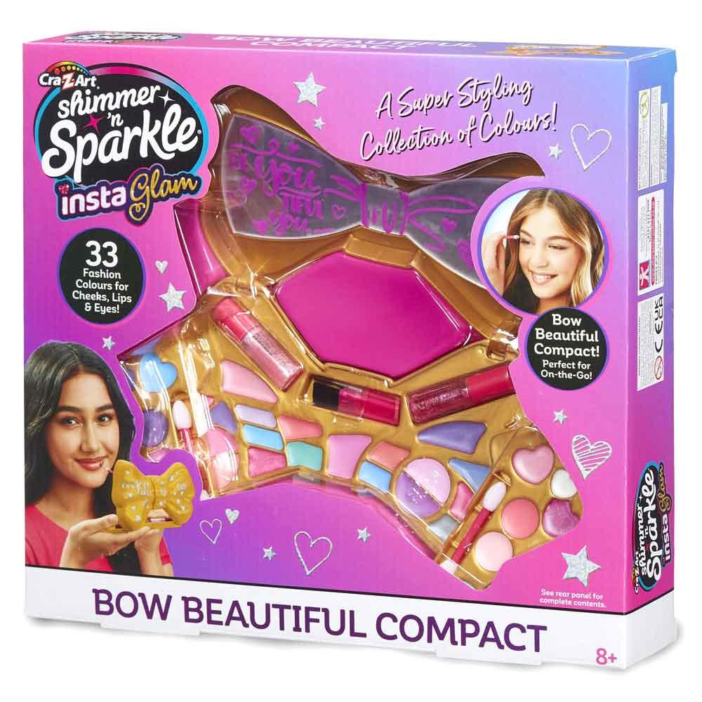 Cra-Z-Art Shimmer 'n Sparkle InstaGlam Bow Beautiful Compact Make Up Set S07672
