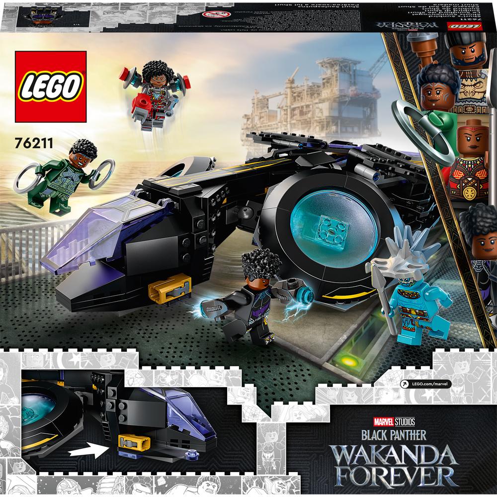 View 4 LEGO Marvel Black Panther Wakanda Forever Shuri's Sunbird 355 Piece Set 76211 8+ 76211