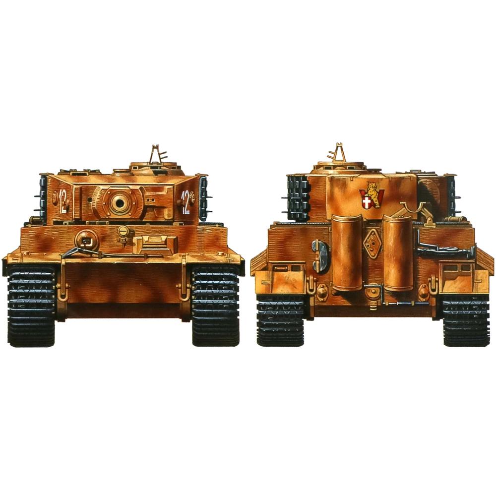 View 4 Tamiya German Tiger I Mid Production Tank Model Kit Scale 1/35 35194