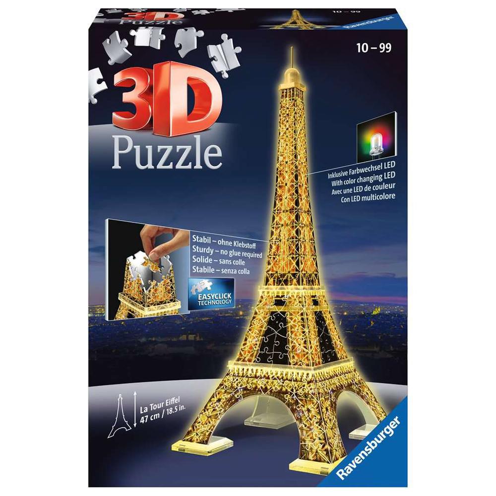 Ravensburger 3D Eiffel Tower NIGHT EDITION Puzzle 216 Piece RB12579