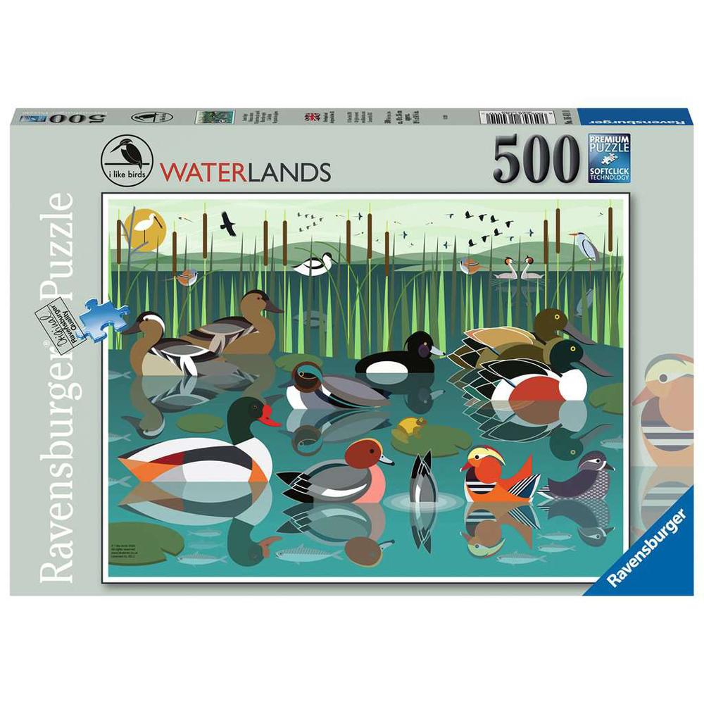 Ravensburger I Like Birds Waterlands Ducks 500 Piece Jigsaw Puzzle 16411