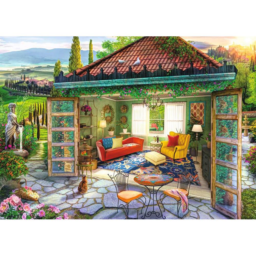 View 2 Ravensburger Tuscan Oasis 1000 Piece Jigsaw Puzzle 16947