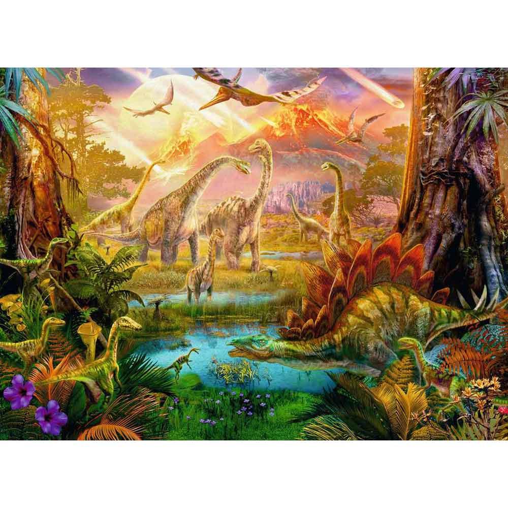 View 2 Ravensburger Land of the Dinosaurs 500 Piece Jigsaw Puzzle 16983