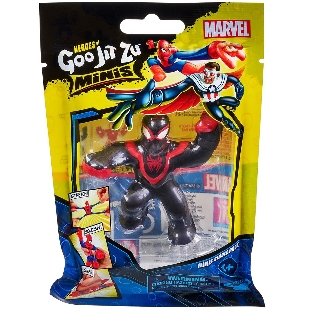 Heroes of Goo Jit Zu Marvel Minis Single Figure Pack Miles Morales for Ages 4+ 41380-MILES