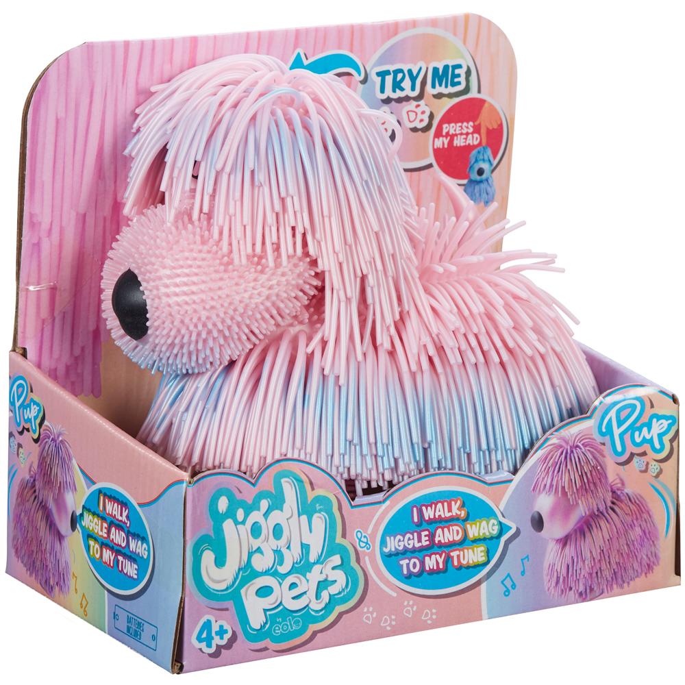 Jiggly Pets Pearlescent Pup in PINK with Movement and Sounds for Ages 4+ WD188-PIP