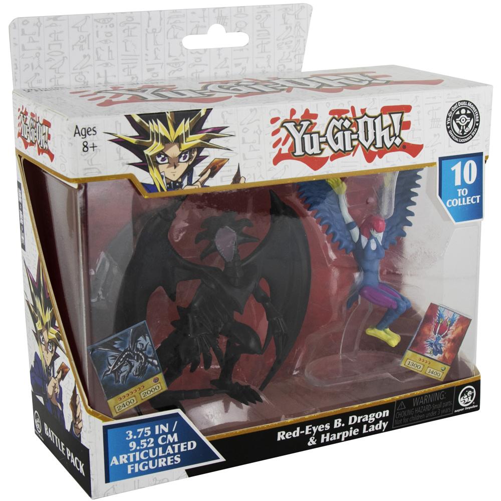 Yu Gi Oh Red Eyes Black Dragon and Harpie Lady Articulated Figure Pack 0YU-5502C
