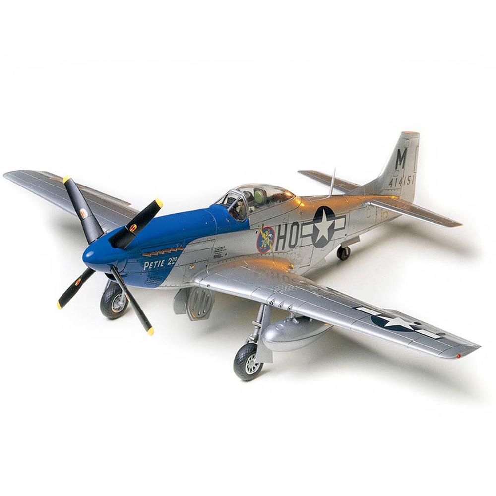 View 2 Tamiya North American P-51D Mustang 8th AF Plane Model Kit Scale 1:48 61040