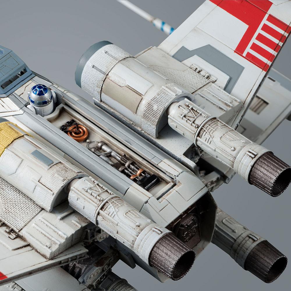 View 3 Bandai Star Wars X-Wing Starfighter Plastic Model Kit 01200 Scale 1/72 01200
