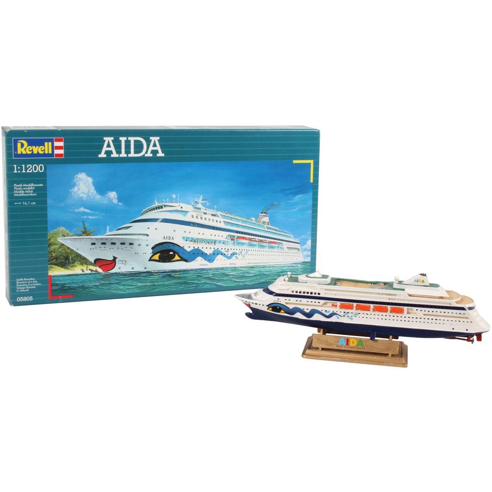View 4 Revell AIDA Cruise Ship Model Kit SET 65805 Scale 1:1200 65805