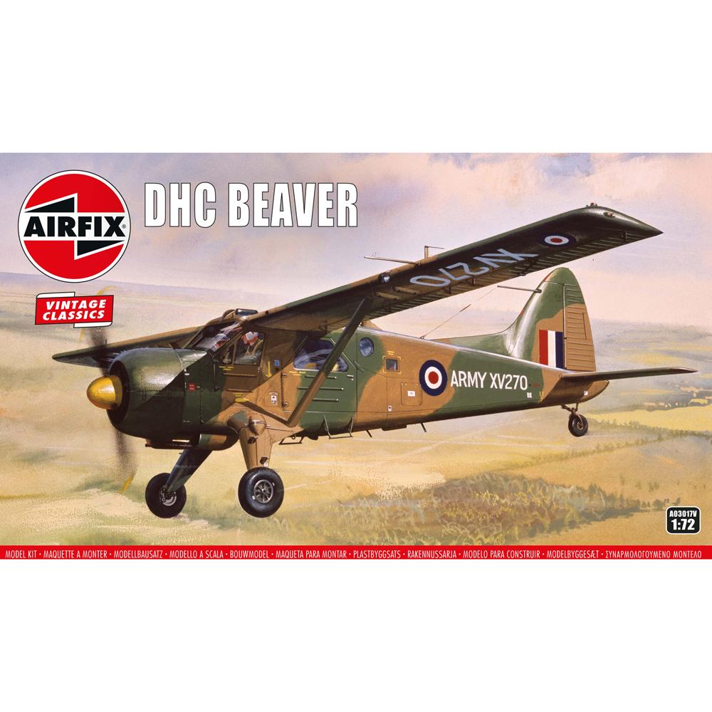 View 5 Airfix DHC Beaver Aircraft Vintage Classics Model Kit A03017V Scale 1/72 A03017V