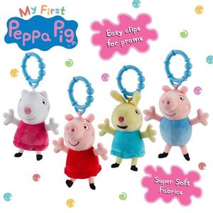 View 3 My First Peppa Pig Character Clip-On Plush Soft Toy GEORGE 07423-GEORGE