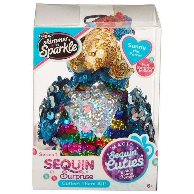 Cra-Z-Art Shimmer 'N Sparkle Sequin Surprise Pet (Series 1) SUNNY THE PARROT 20622-SUNNY