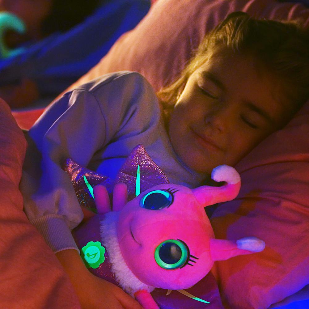 View 5 Glowies Firefly Sleeping Companion Soft Toy with Lights and Sounds in Pink GW001