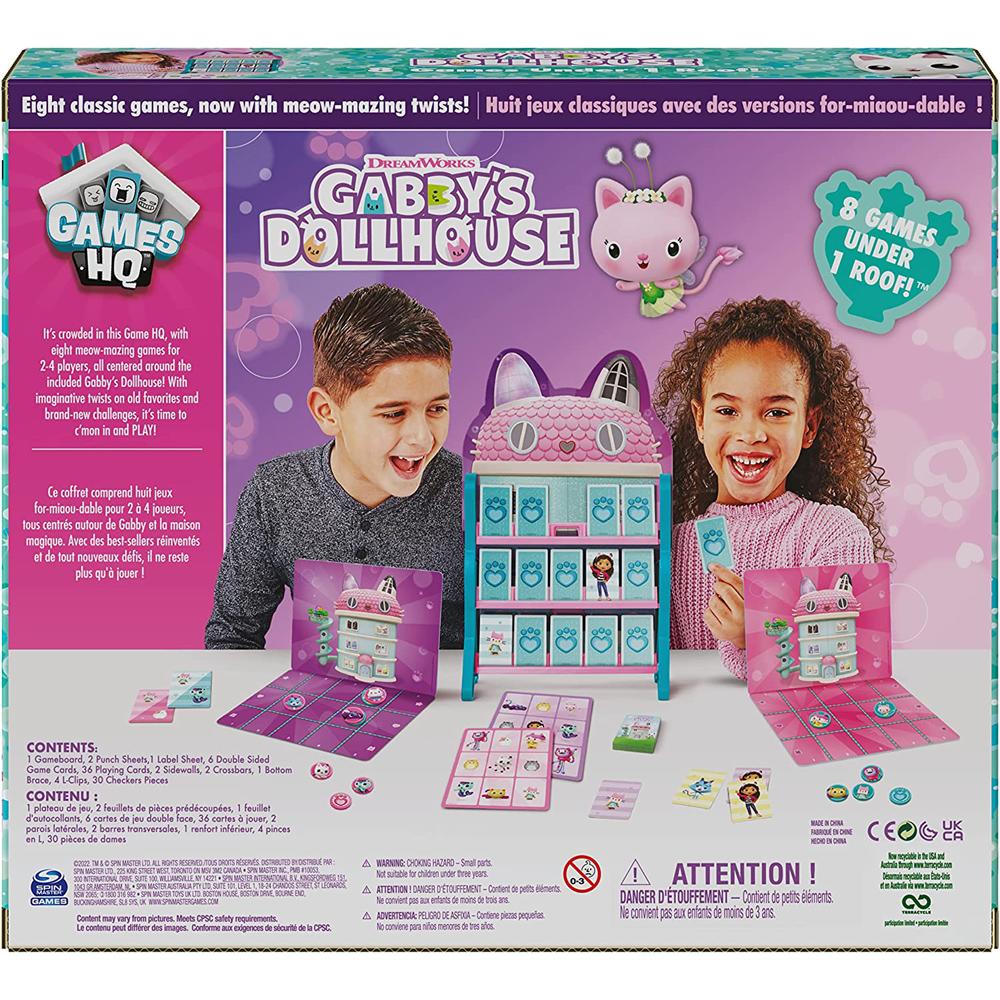 Gabby's Dollhouse Classic Games HQ Games Under 1 Roof Draughts