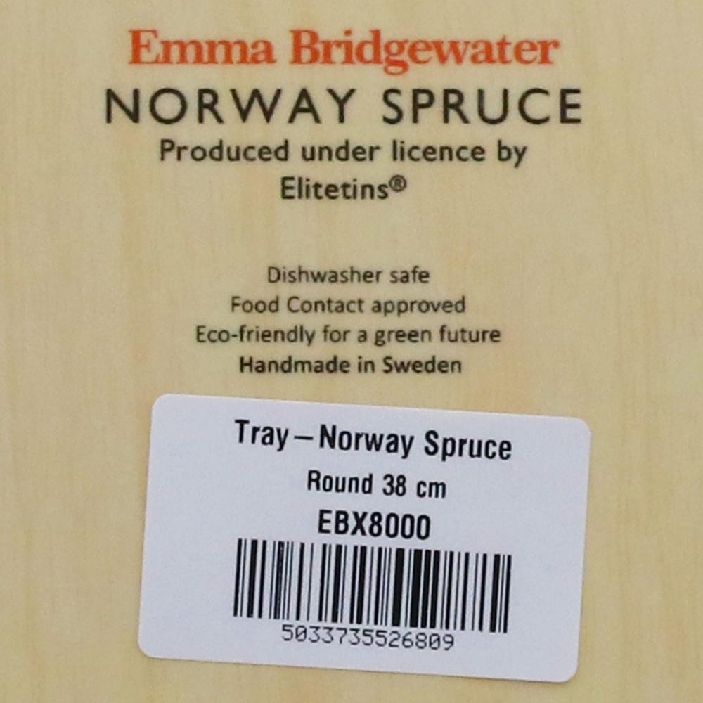 Emma Bridgewater Norway Spruce Birch Round Serving Tray 38cm Dishwasher