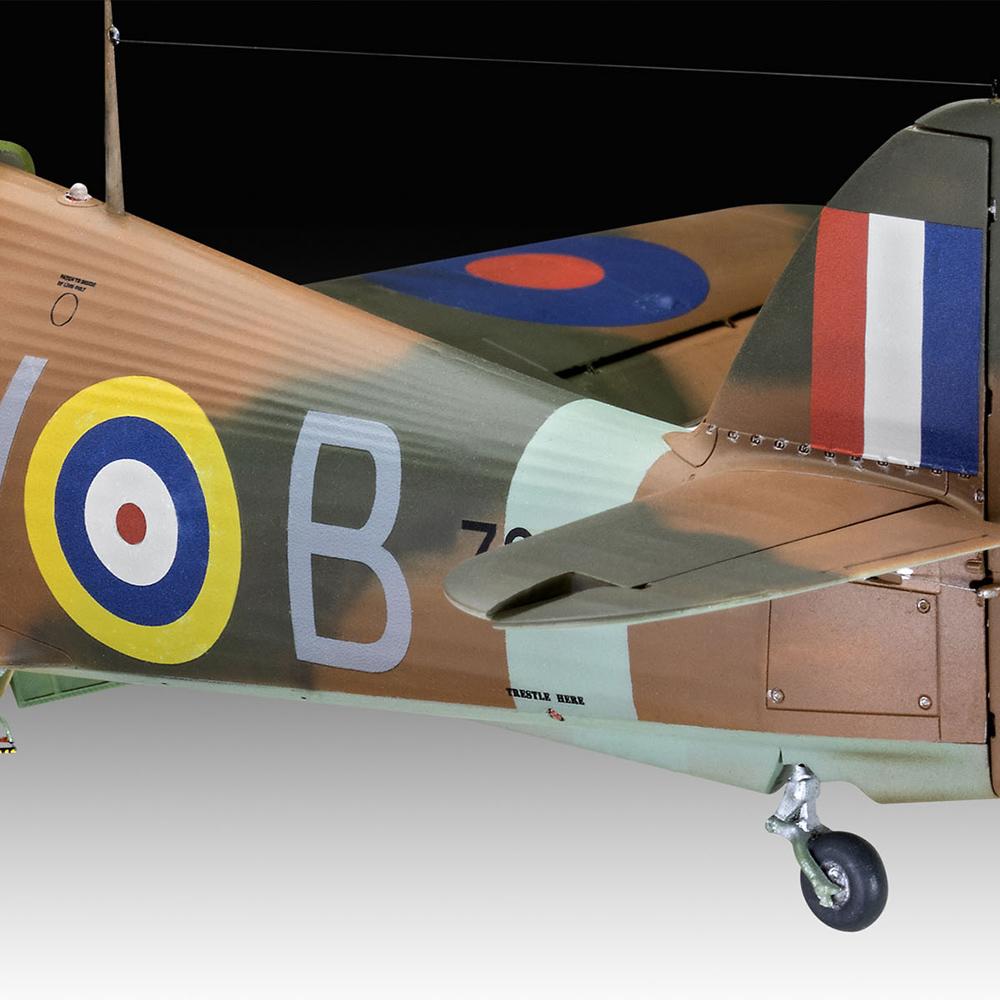 View 3 Revell Hawker Hurricane Mk IIb British Military Aircraft Model Kit Scale 1:32 04968