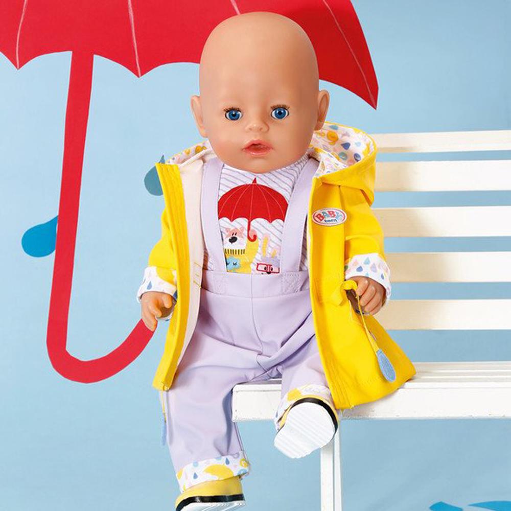 View 4 Baby Born Deluxe Rain Outfit 43cm Set 828137