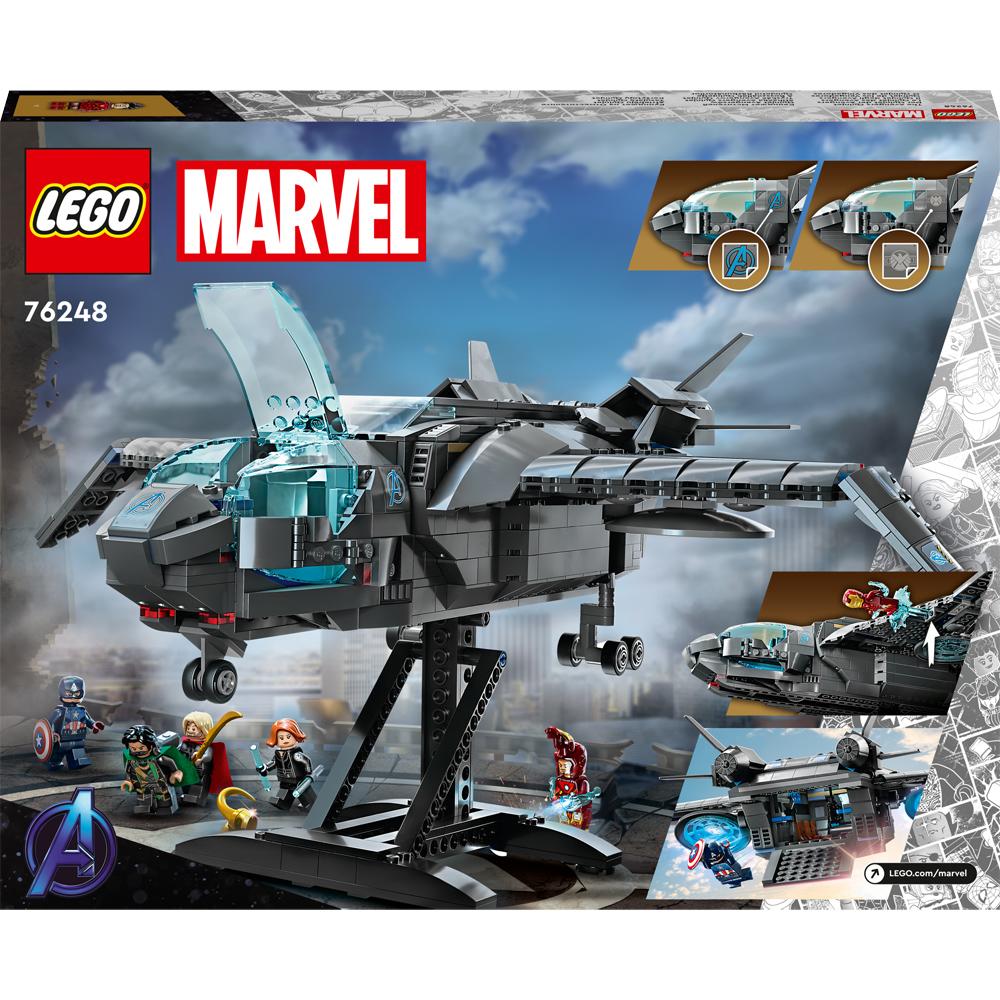 View 3 LEGO Marvel The Avengers Quinjet Super Heroes Building Set Toy 795 Piece 76248