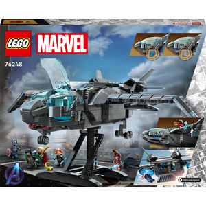 View 3 LEGO Marvel The Avengers Quinjet Super Heroes Building Set Toy 795 Piece 76248