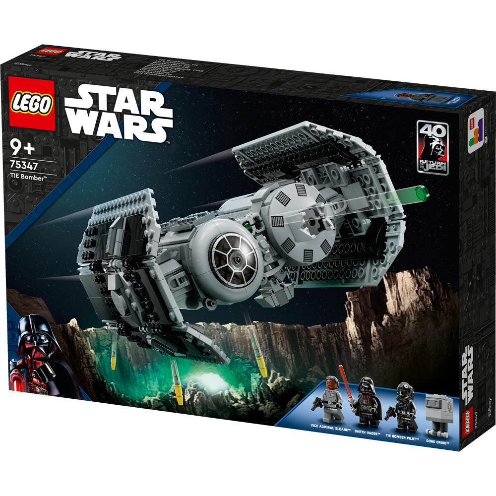 LEGO Star Wars TIE Bomber Building Set Toy 625 Piece with Darth Vader Figure 75347